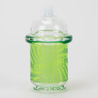 Empire Glassworks Sour Apple Slushie glass attachment with bright green body