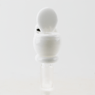 Empire Glassworks toilet bowl with playful sculpted glass artwork