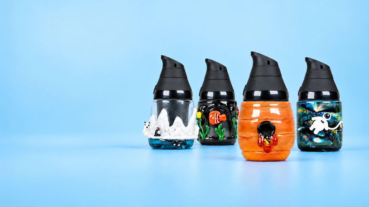 Empire Glassworks Puffco Proxy Core glass attachments in four handcrafted designs