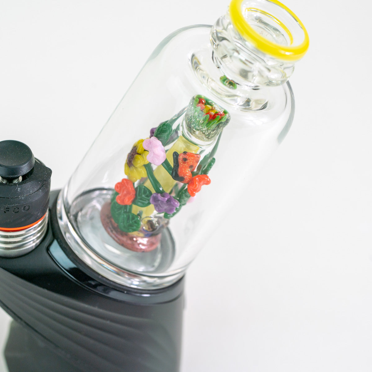 Empire Smokes Sunshine Garden Puffco glass attachment with bright nature-inspired details