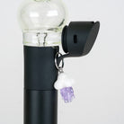 Glass cloud Puffco charm featuring translucent purple rain drop details
