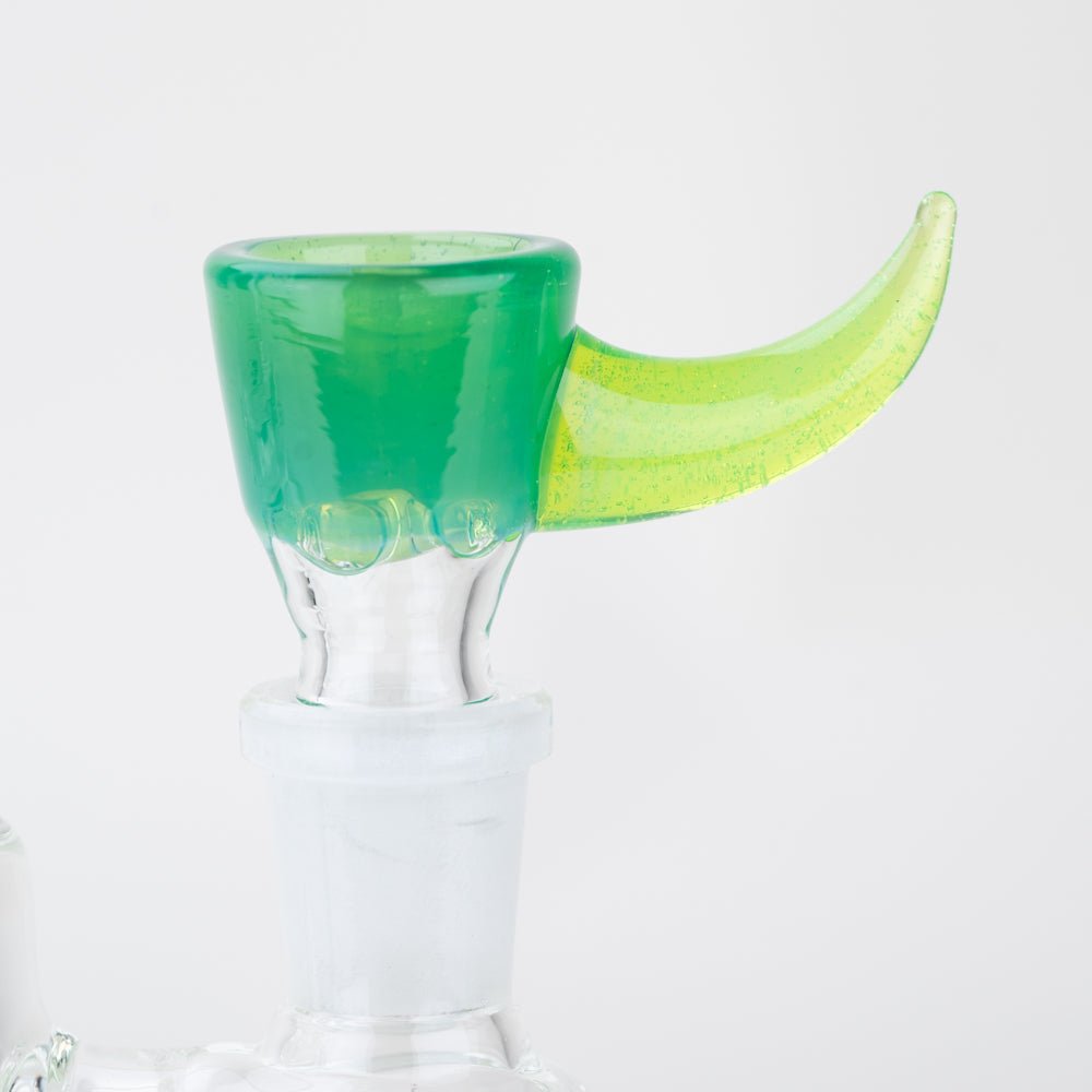 Glass Distractions Goblin Green Screen Bowl Piece - Empire Smokes