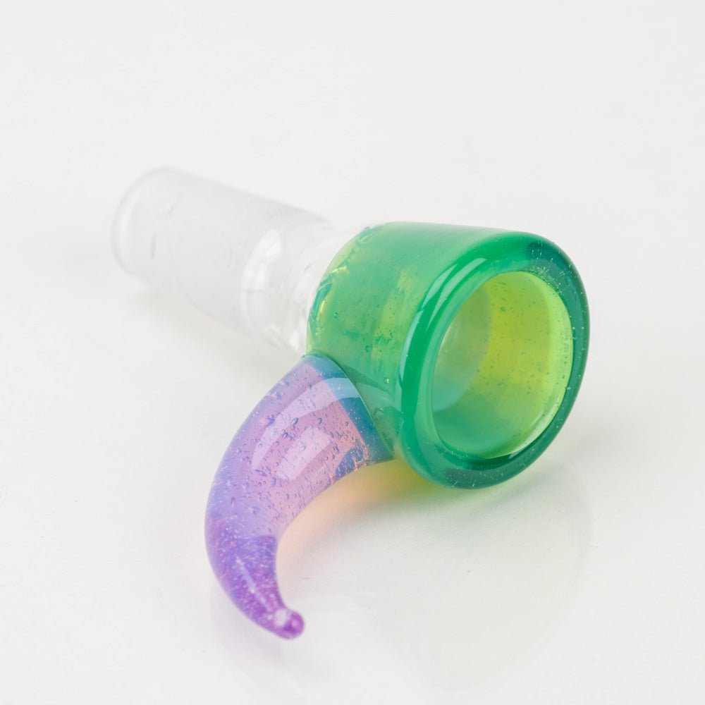 Glass Distractions Goblin Green Screen Bowl Piece - Empire Smokes