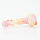 Glass Distractions Small Gold Fume Spoon Pipe - Empire Smokes