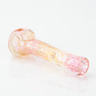 Glass Distractions Small Gold Fume Spoon Pipe - Empire Smokes