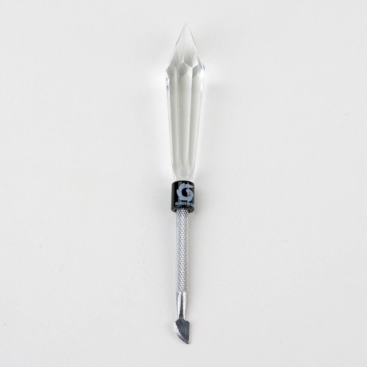 Glass House Faceted Crystal Scrapper Metal Dabber - Empire Smokes