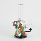 Mini rig of sea creatures on white background