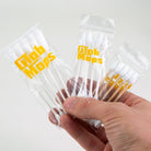 Round mop bucket with cotton swabs for glass cleaning