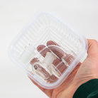 Square mop bucket with strainer insert for glass cleaning