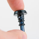 Empire Glassworks Black Nebula joystick cap crafted from durable borosilicate glass