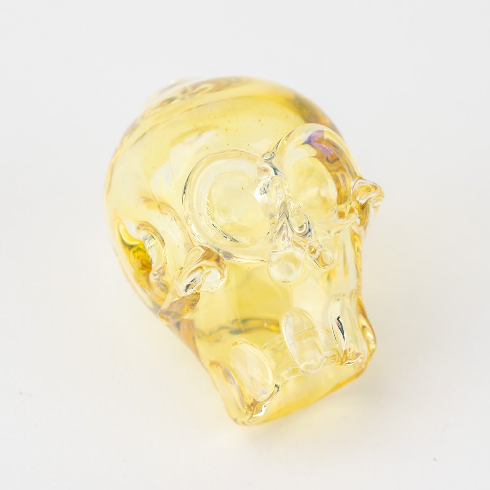 Home Blown Glass Fume Skull Joint Holder - Empire Smokes