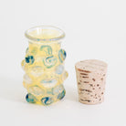 Marble accented glass jar made in Arizona