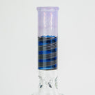 Profile view of handcrafted Pink Slyme straight tube