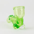 Home Blown Glass Sherbat Dry Pipe - Green - Empire Smokes