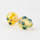 Home Blown Glass Small Fumed Mushroom Chillum - Deep Blue - Empire Smokes