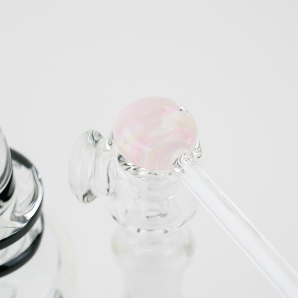 Home Blown Glass Swizzle Stick Hot Wand - Guava Gas - Empire Smokes