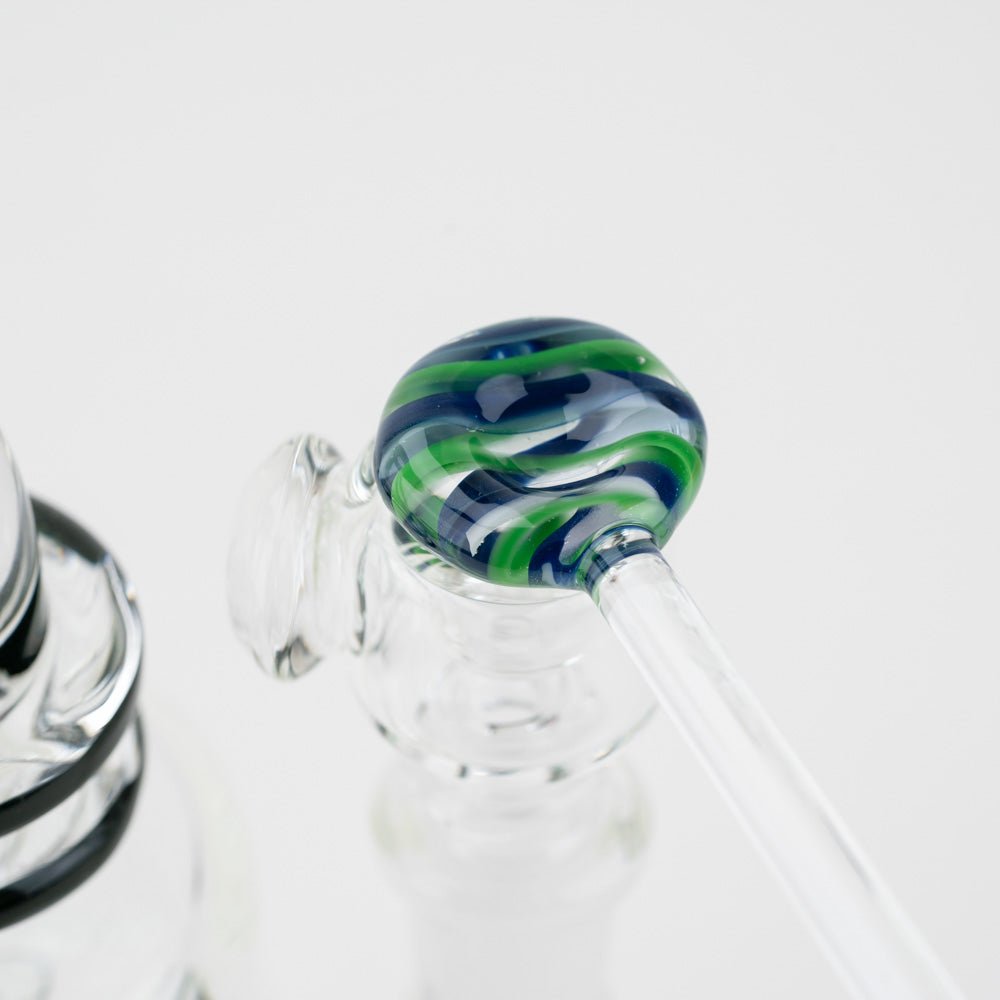 Home Blown Glass Swizzle Stick Hot Wand - Ocean Grown - Empire Smokes