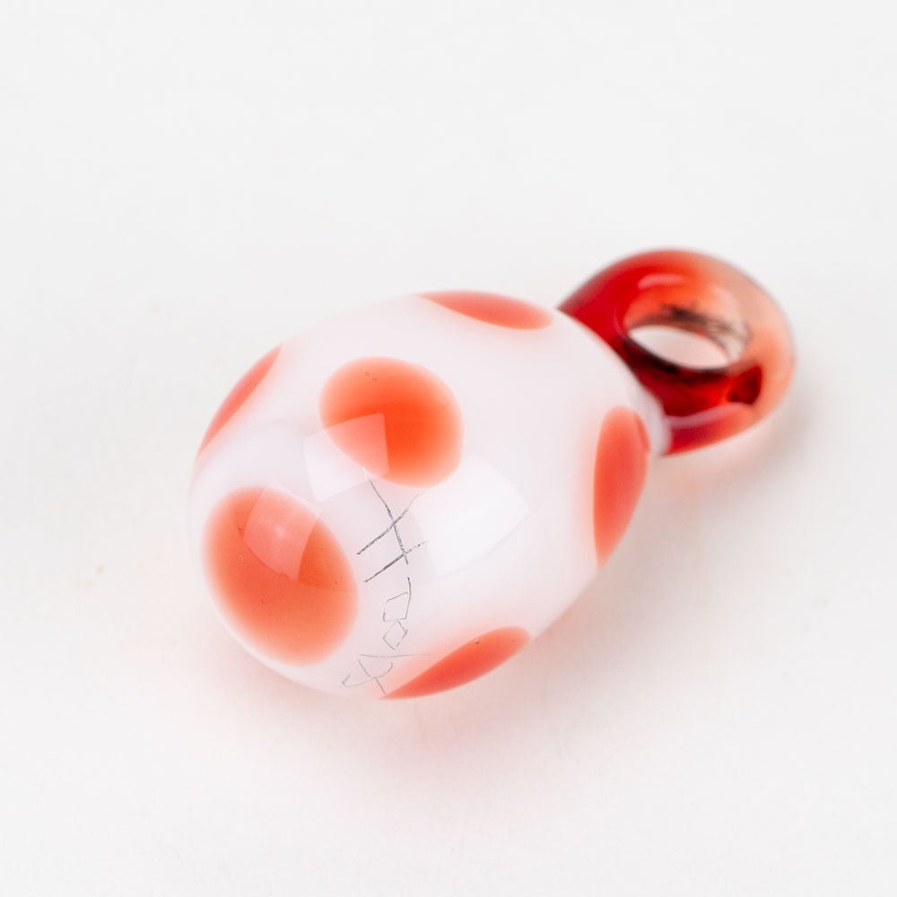Hoobs Glass Red Dragons Egg Pendant - Empire Smokes
