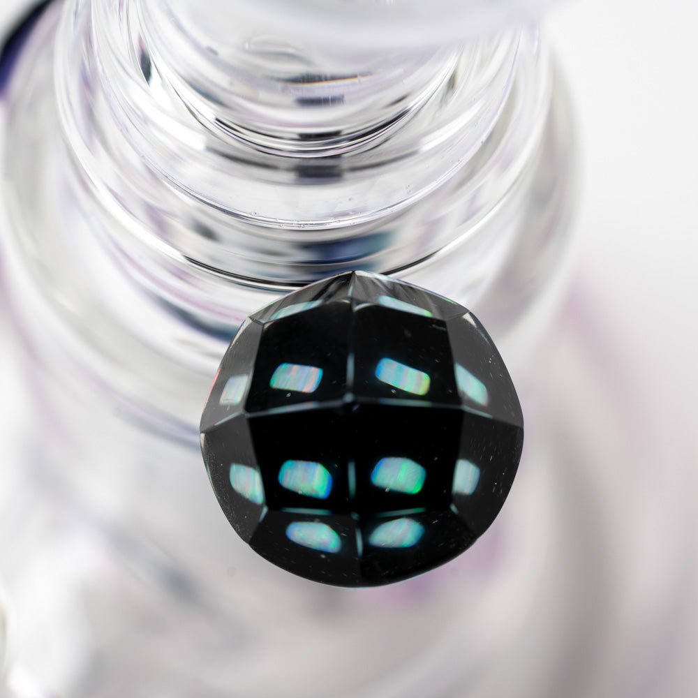 Hubbard Glass Amethyst Opal Wig Wag Water Pipe - Empire Smokes