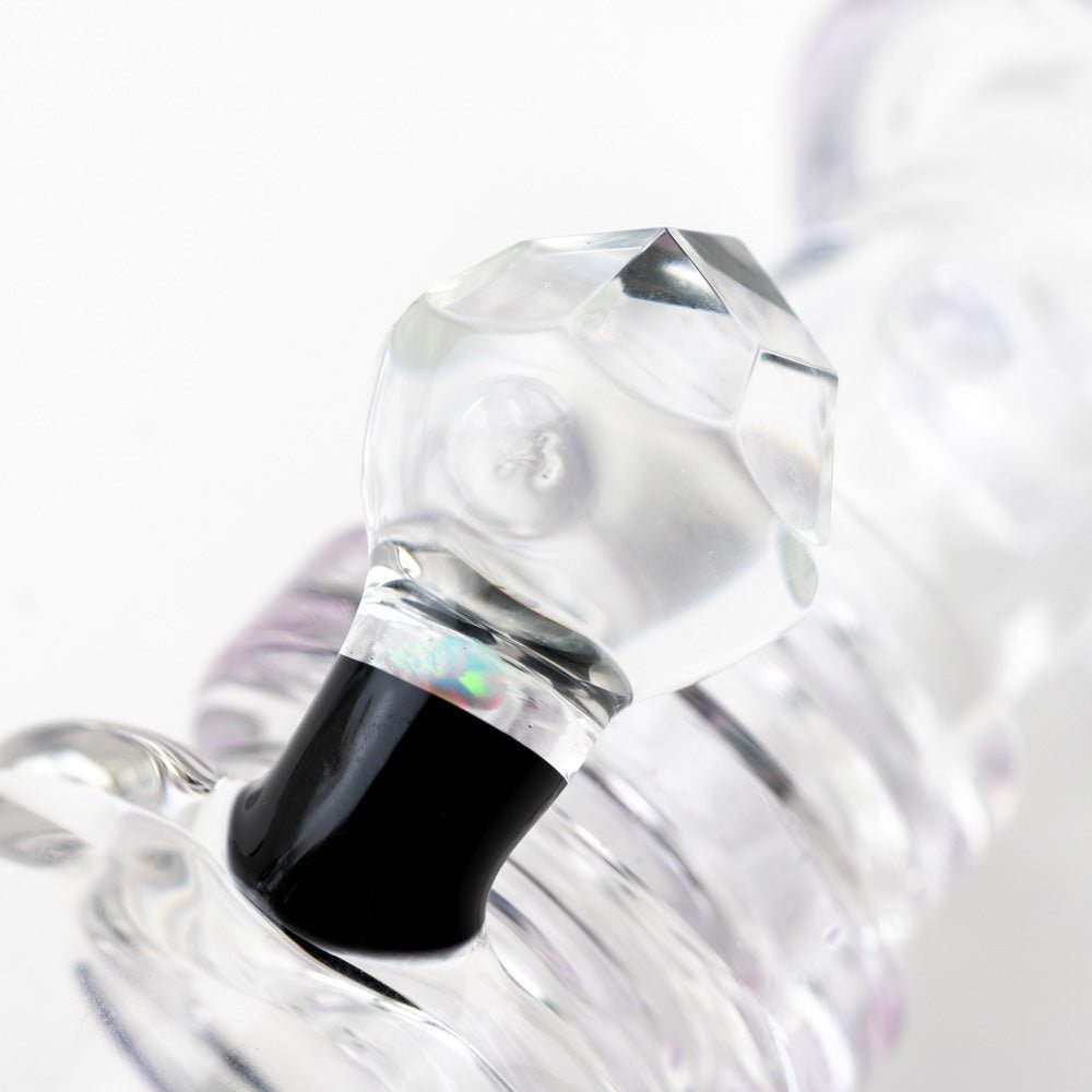 Hubbard Glass Amethyst Opal Wig Wag Water Pipe - Empire Smokes