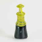Glass green lime swirl design attachment on Puffco device