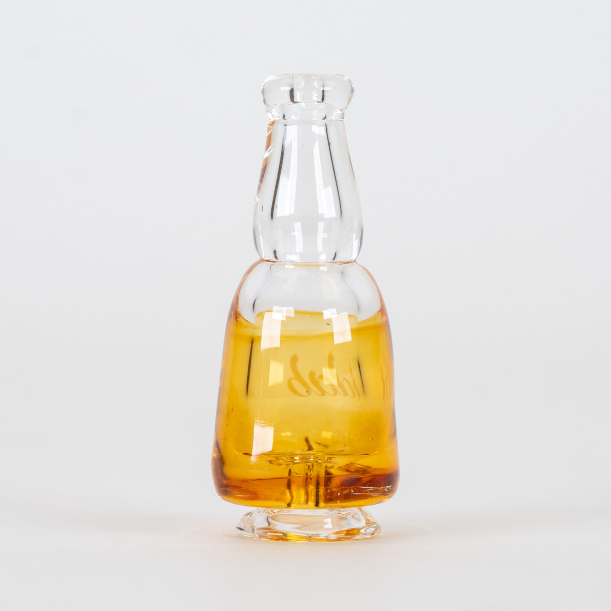 iDab Pivot glass mouthpiece with custom bottle-inspired artwork for Puffco Pivot