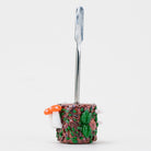 Ladybug dabber for concentrates with colorful mushroom and vine glass artwork