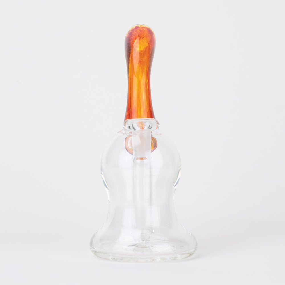Matt King Glass Amber Purple Blossom Bubbler Rig - Empire Smokes