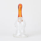Matt King Glass Amber Purple Blossom Bubbler Rig - Empire Smokes