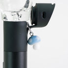 Blue mushroom glass Puffco charm with a whimsical nature-inspired design