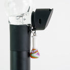 Groovy beaker bong glass Puffco charm with a colorful mini design