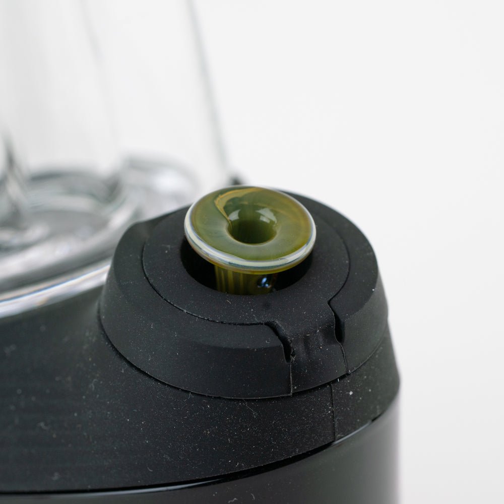 Puffco Peak accessory featuring a Vintage green joystick cap