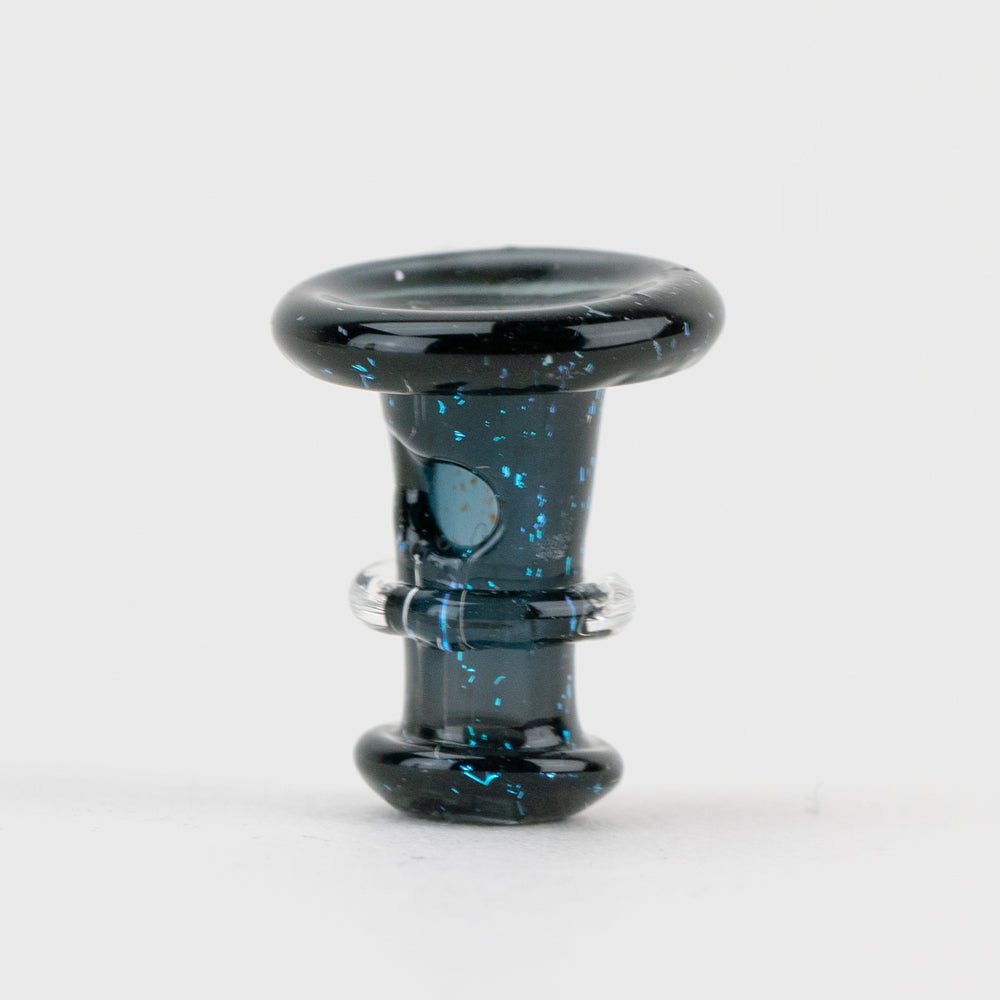 Nebula Black Puffco joystick cap made by Empire Glassworks