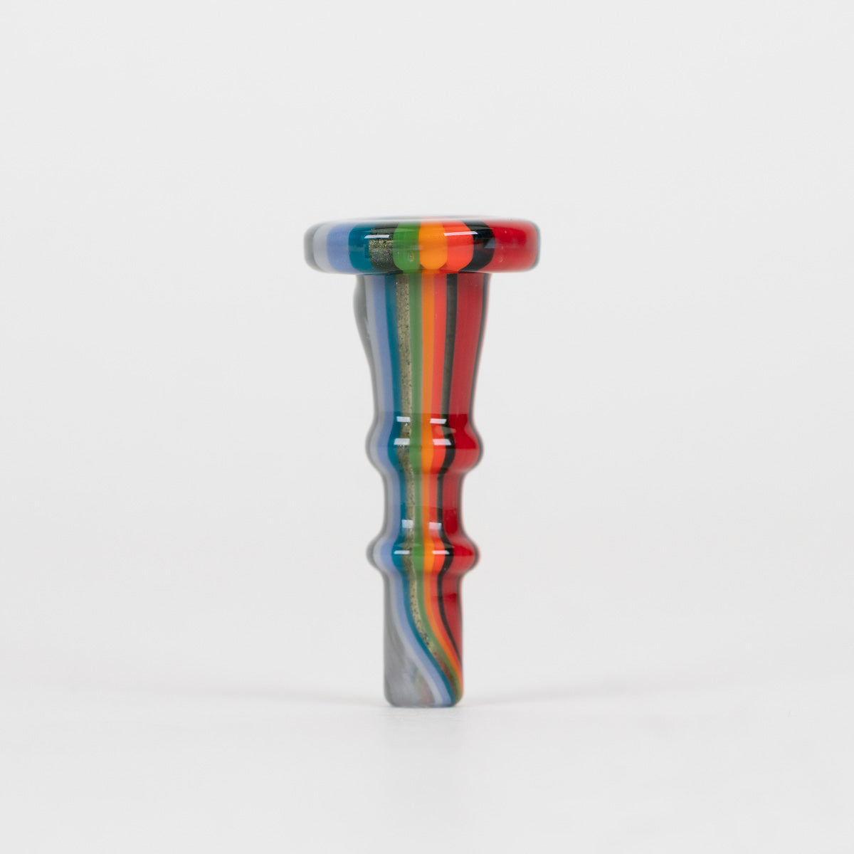 Nes Glass Cloudy Rainbow joystick for the Puffco Peak Pro 3DXL