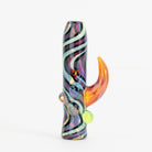 Oracles Chamber chillum held in hand showing size and sculptural form