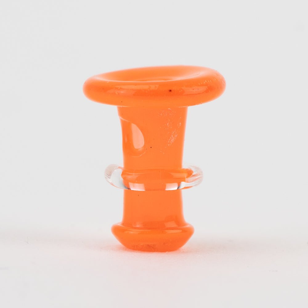 Orange Puffco joystick cap made by Empire Glassworks