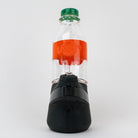 Orange soda pop-inspired Puffco glass attachment with bottle-style design
