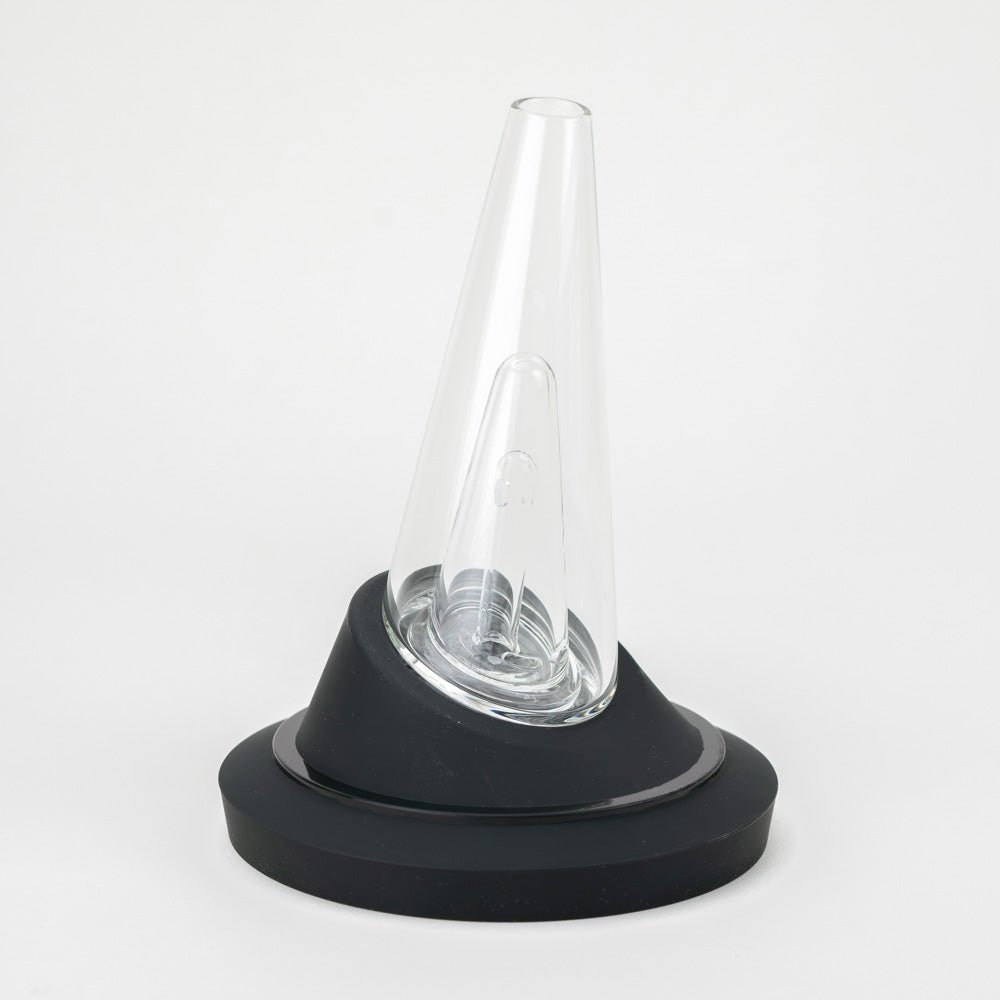 Peak attachment display stand for holding Puffco glass tops upright
