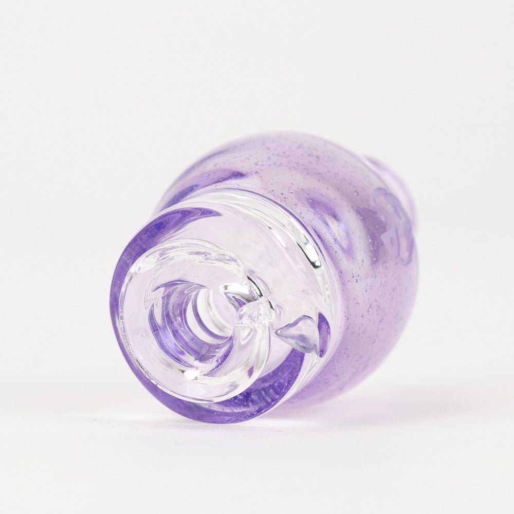 Base view of puffco pivot mouthpiece Pink Slyme