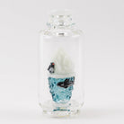 Puffco Peak Pro attachment with ocean blue and ice inspired glass artwork