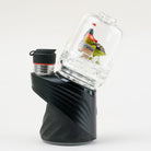 Raphael Pizza Party dry top attachment for Puffco Peak and Peak Pro, featuring red mask, pizza slice, and soda bottle inside clear glass.