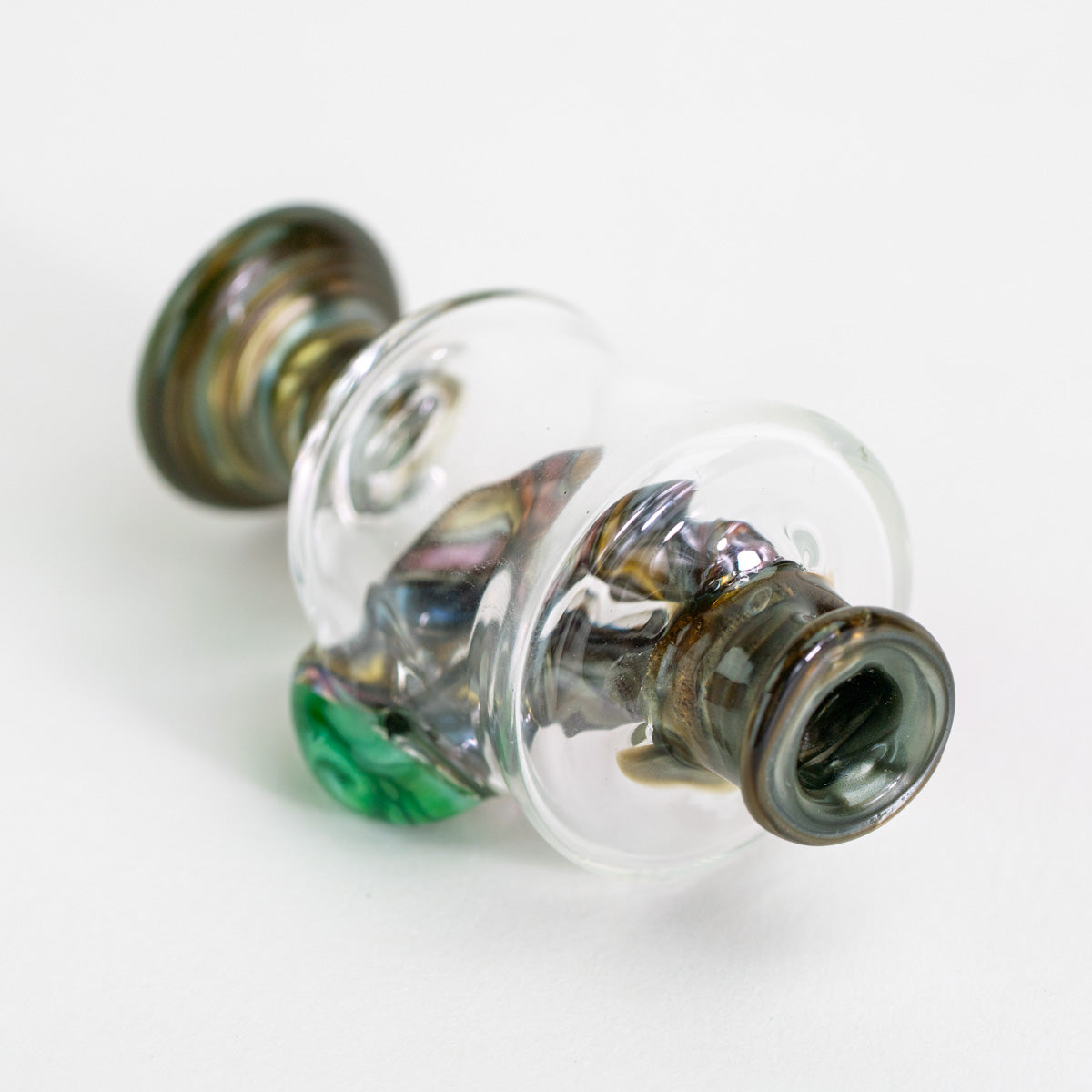 Glass bubbler top designed for the Puffco Pivot