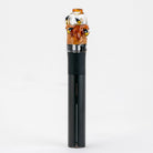 Front view of Save the Bees Puffco Pivot Glass Mouth Piece by Empire Glassworks handmade borosilicate top.