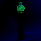 UV green puffco pivot mouthpiece glass top