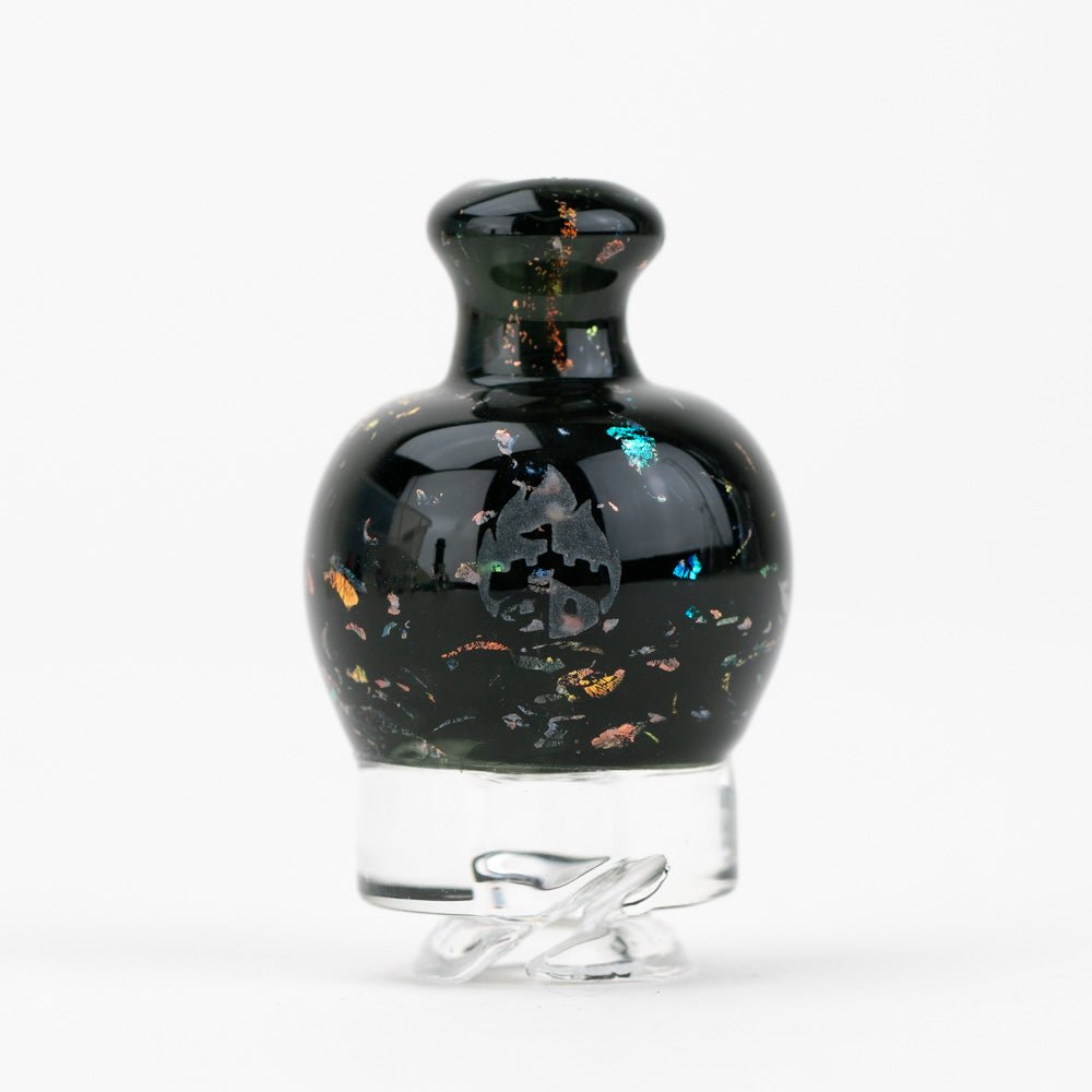 Puffco pivot top in Black Nebula glass
