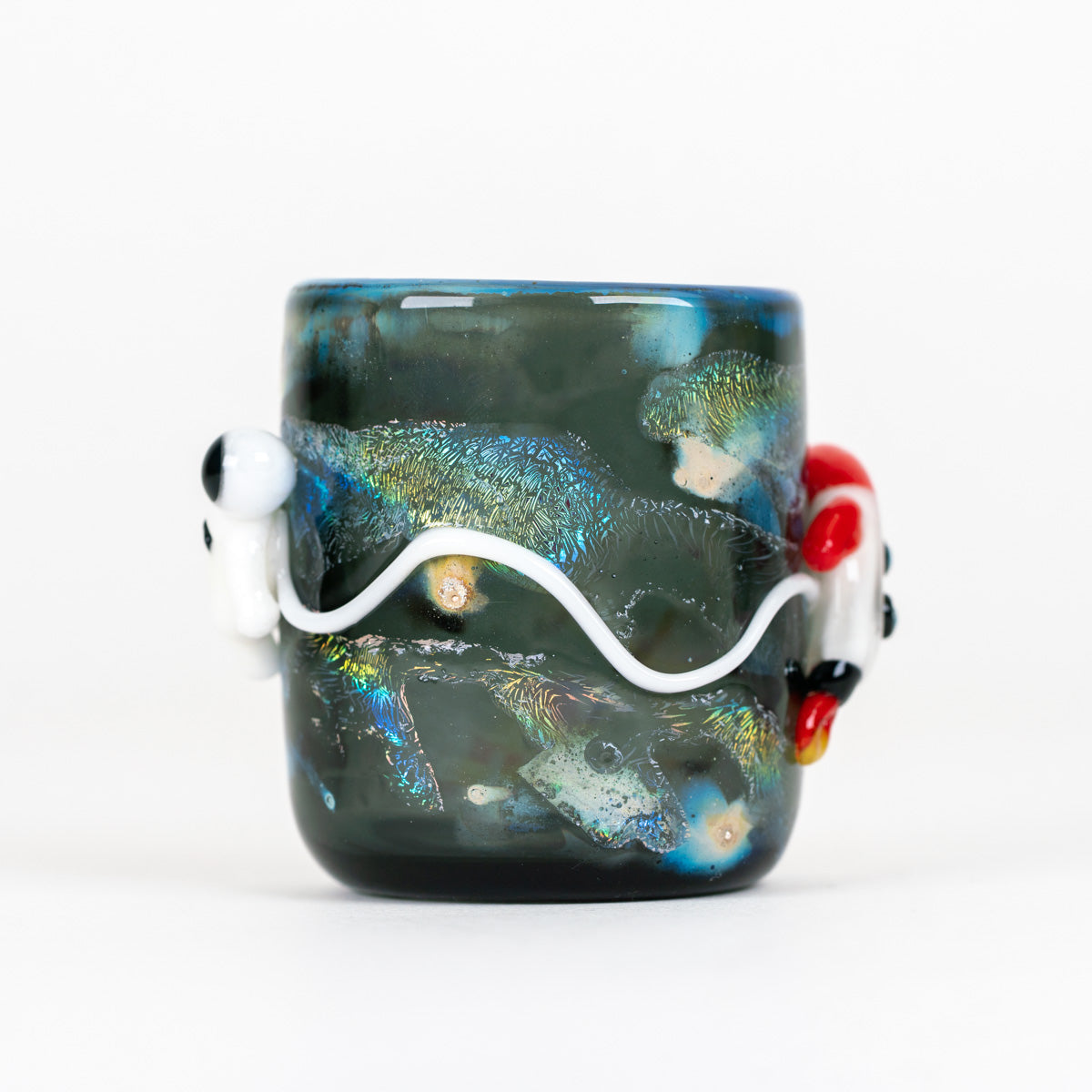 Across the Universe glass attachment for the Puffco Proxy Core with cosmic detailing