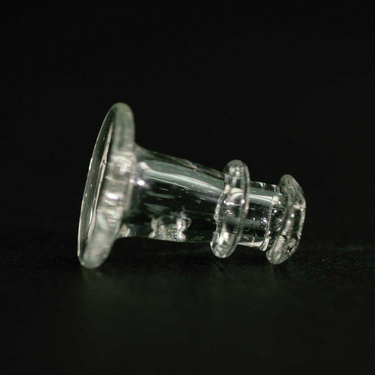 Puffco Proxy glass joystick cap with UV reactive green styling