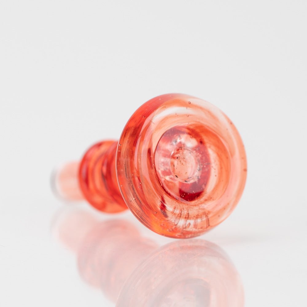 Empire Glassworks PuffCo Peak Pro 3D XL Chamber Glass Joystick Cap - Transluscent Red - Empire Smokes