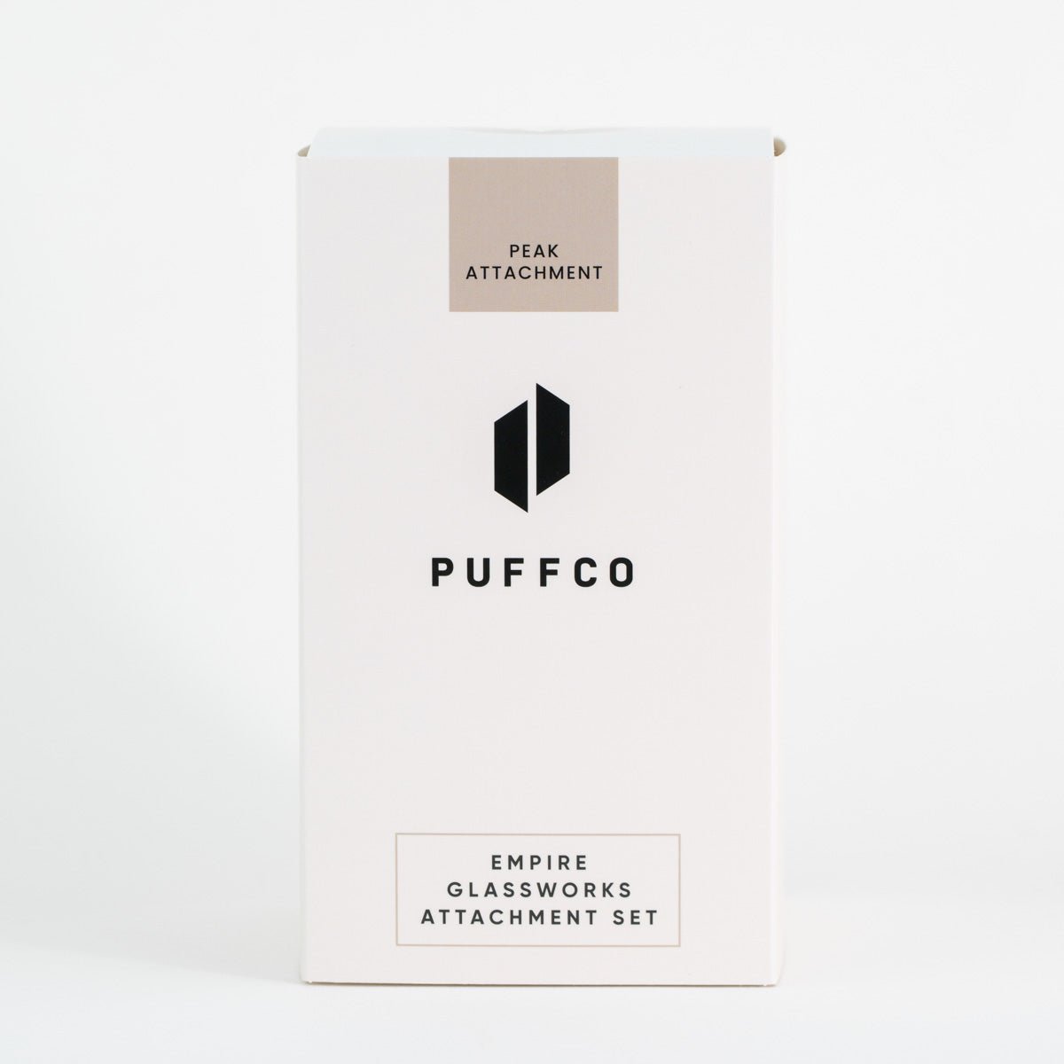 Box for the glass attachment for the puffco peak pro by Empire Glassworks