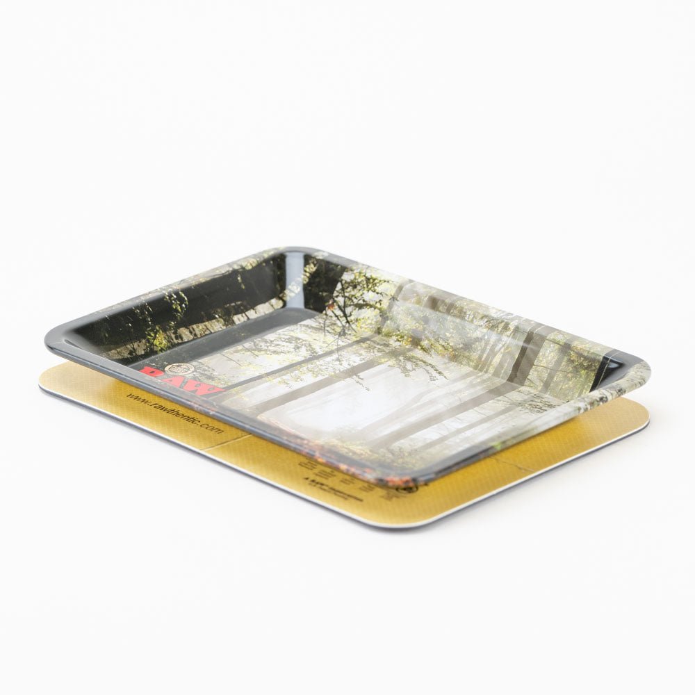 Raw Forest Rolling Tray w/ Magnetic Lid - Empire Smokes